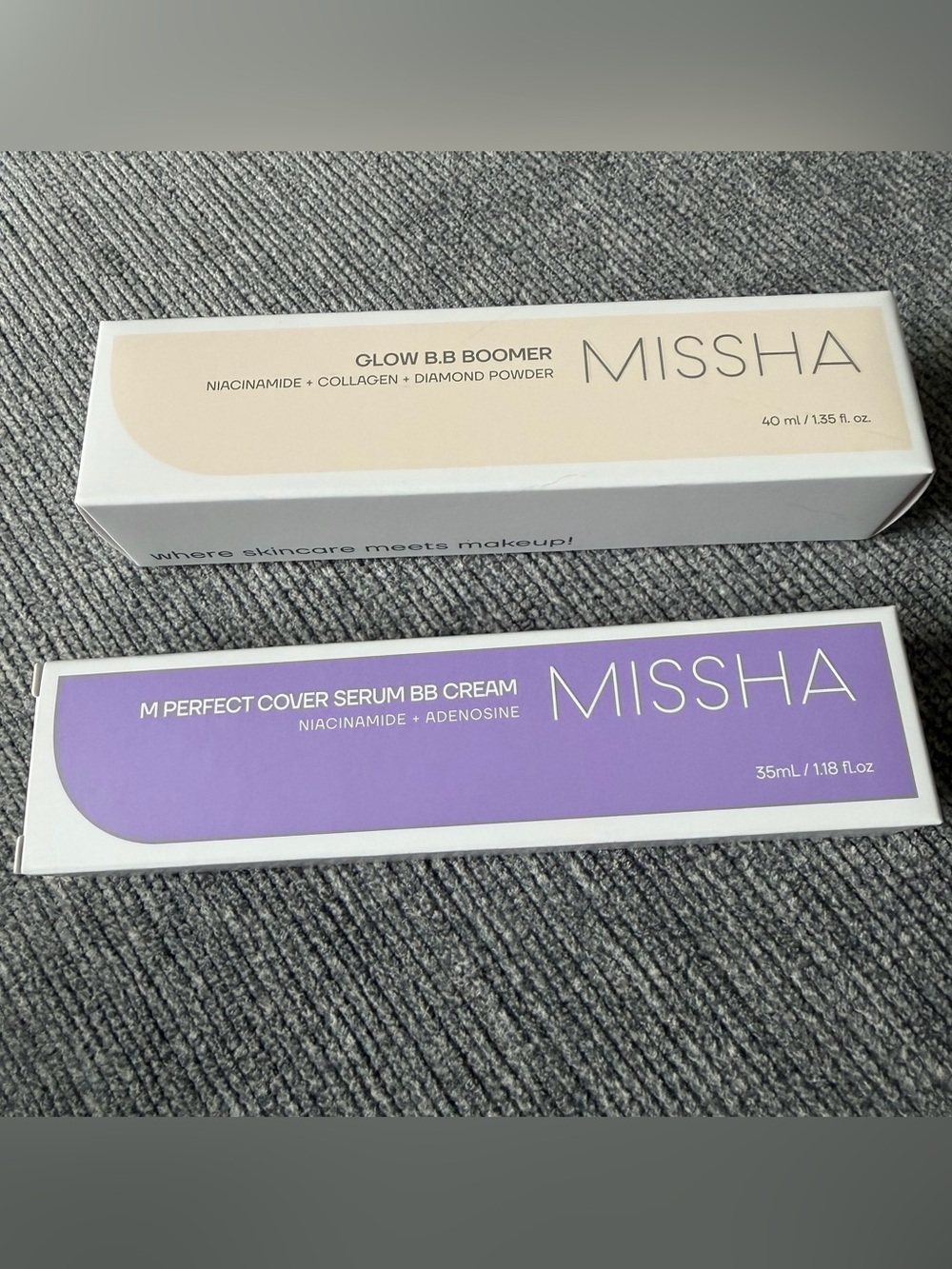 MISSHA BB Cream and Glow Boomer Perfecrt Cover Serum